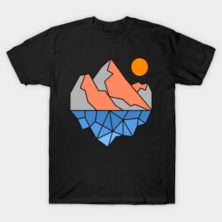 Mountains nature mountaineering hiking climbing T-Shirt